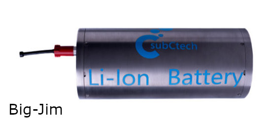 SubCtech製水中リチウムイオン二次電池