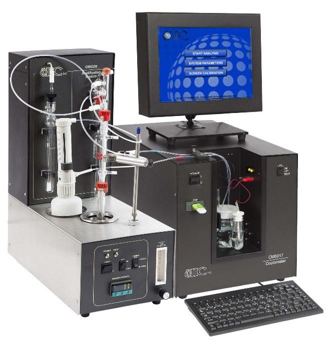 Carbon and sulfur analyzer made by UIC, Inc.